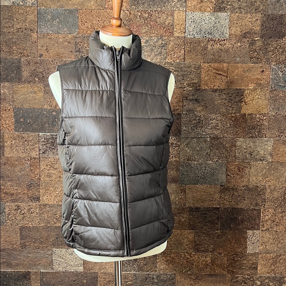 Banana Republic Dark Brown Puffer Vest SZ Medium
